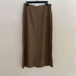 Crazy Horse by Liz Claiborne Brown Wool Blend Midi Skirt XL